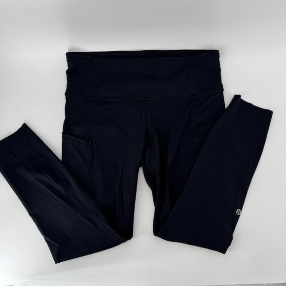 Lululemon Black Leggins With Pockets - Picture 1 of 3